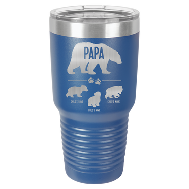 Papa Bear w/ 3 Cubs 30oz Ringneck Tumbler